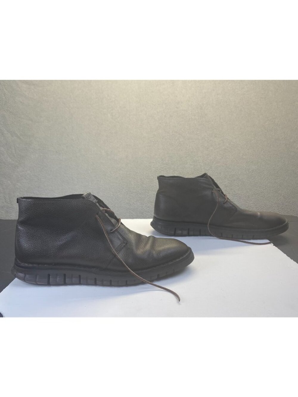 Cole Haan C26958 Men's Chukka Boots Waterproof Dark Brown Leather Shoes Size 11M